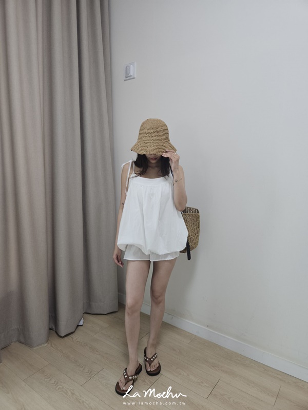 蕾絲肩帶花苞連身褲(闆娘清單)